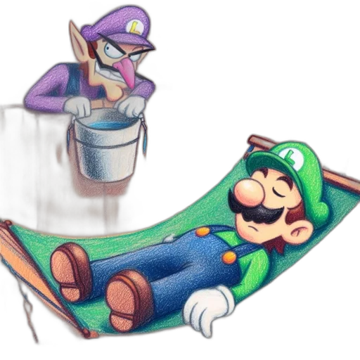 concept art, watercolor, vaporwave, pixel art transparent PNG cut-out