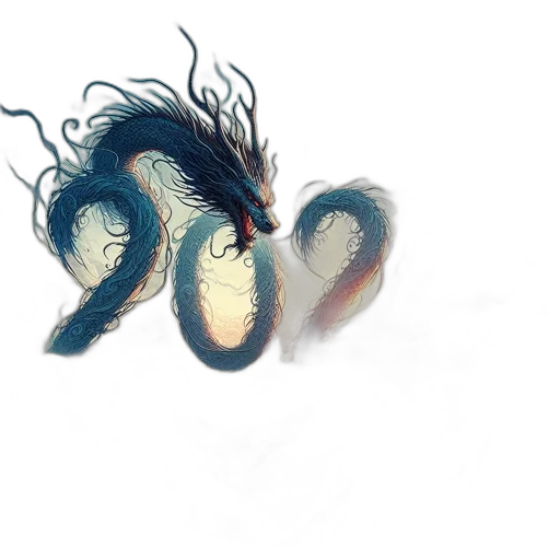 mask, hair, dragon, creature transparent PNG cut-out