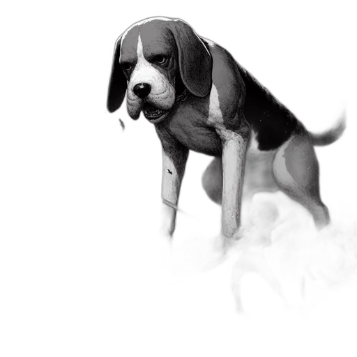 animal, creature, staff, pencil sketch transparent PNG cut-out