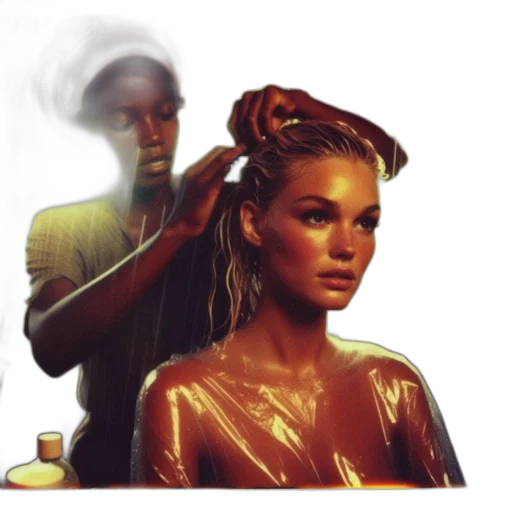 hair, crown, concept art, photorealistic transparent PNG cut-out