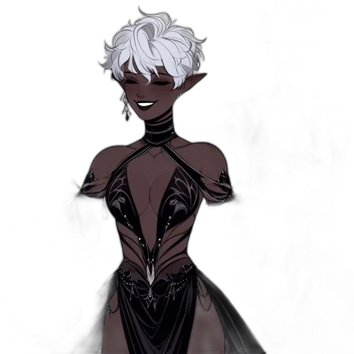 dress, staff, creature, mask transparent PNG cut-out