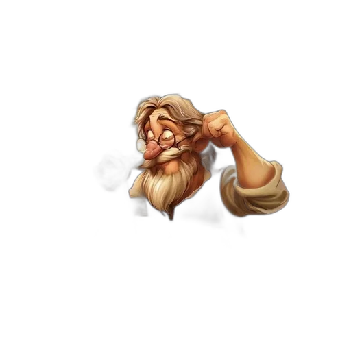hair, staff, face, pixel art transparent PNG cut-out