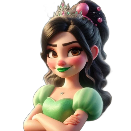 crown, jewelry, dress, 3d render transparent PNG cut-out