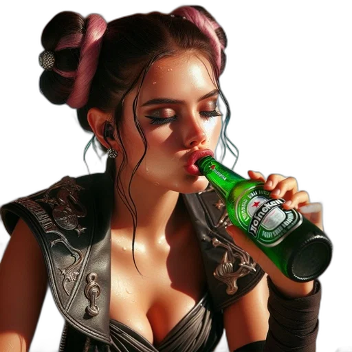 bottle, photorealistic, fantasy art, concept art transparent PNG cut-out