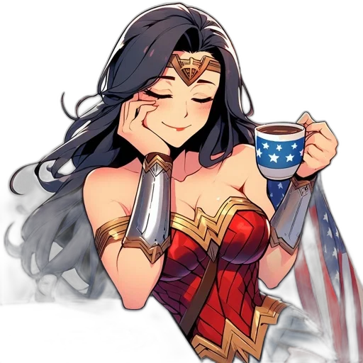 comic book art, cartoon, anime, pixel art transparent PNG cut-out