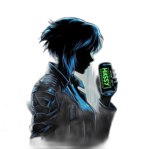 jacket, bottle, robot, weapon transparent PNG cut-out