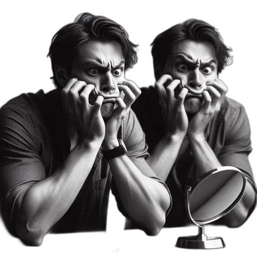 mask, face, concept art, photorealistic transparent PNG cut-out