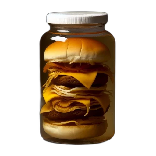 food, dress, bottle, photorealistic transparent PNG cut-out
