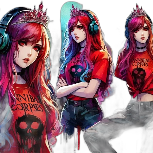 fantasy art, concept art, anime, cyberpunk transparent PNG cut-out
