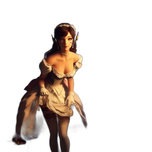 dress, staff, fantasy art, concept art transparent PNG cut-out