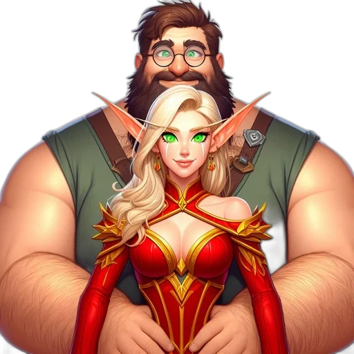 fantasy art, concept art, comic book art, pixel art transparent PNG cut-out
