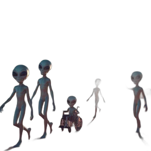 robot, creature, staff, concept art transparent PNG cut-out