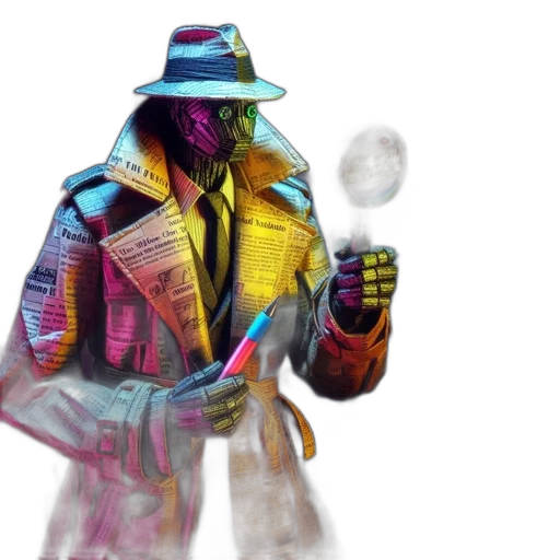 jacket, mask, hat, robot transparent PNG cut-out