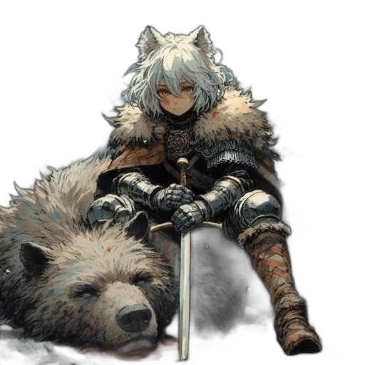animal, sword, weapon, creature transparent PNG cut-out