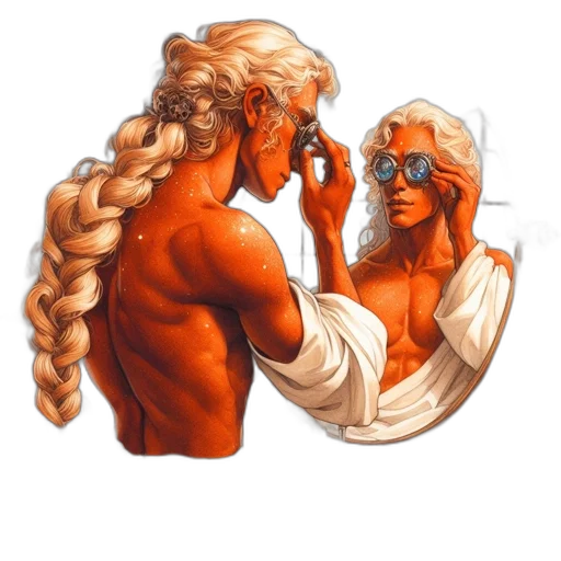 face, mask, hair, concept art transparent PNG cut-out