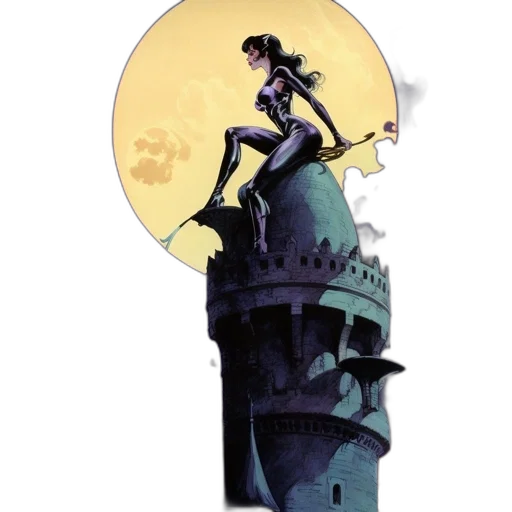 staff, concept art, comic book art, fantasy art transparent PNG cut-out