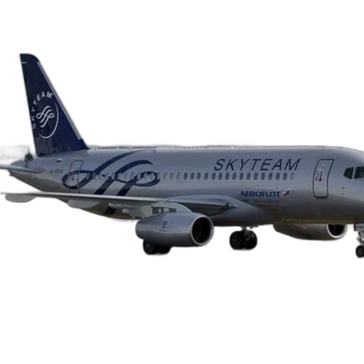 staff, skyteam-branded, aeroflot, airplane transparent PNG cut-out