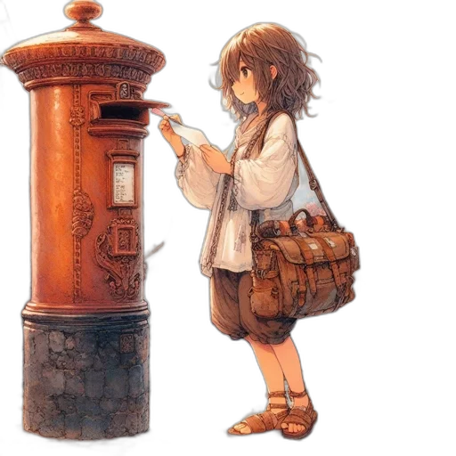 bottle, dress, robot, concept art transparent PNG cut-out