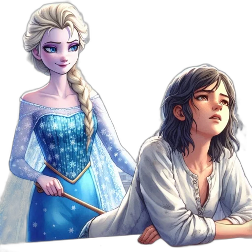 fantasy art, comic book art, concept art, watercolor transparent PNG cut-out