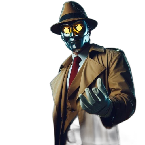 mask, robot, staff, jacket transparent PNG cut-out