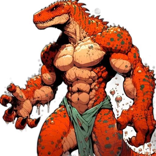 dragon, creature, animal, comic book art transparent PNG cut-out