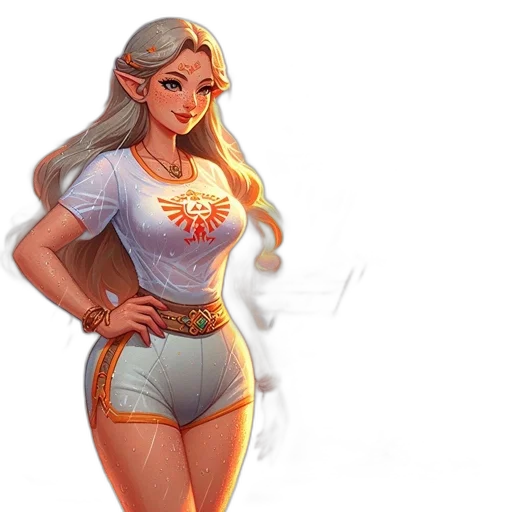 dress, fantasy art, concept art, comic book art transparent PNG cut-out