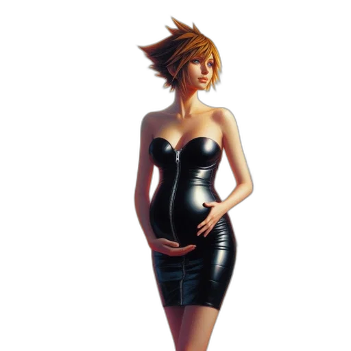 dress, jacket, concept art, 3d render transparent PNG cut-out