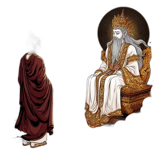 crown, concept art, young, monk transparent PNG cut-out