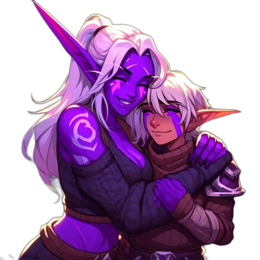 fantasy art, concept art, pixel art, neon lights transparent PNG cut-out