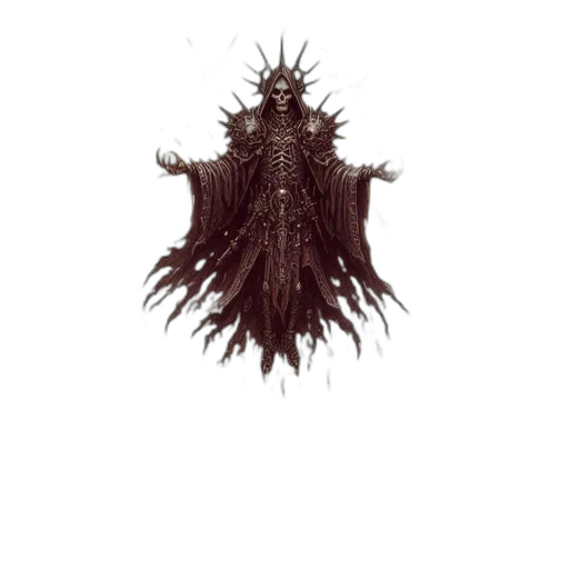 crown, hair, creature, staff transparent PNG cut-out
