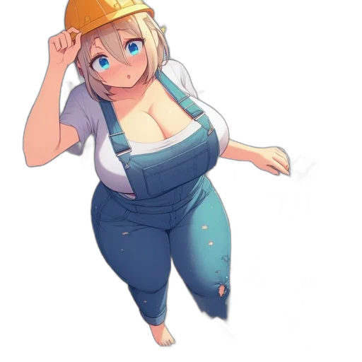 robot, dress, hat, staff transparent PNG cut-out