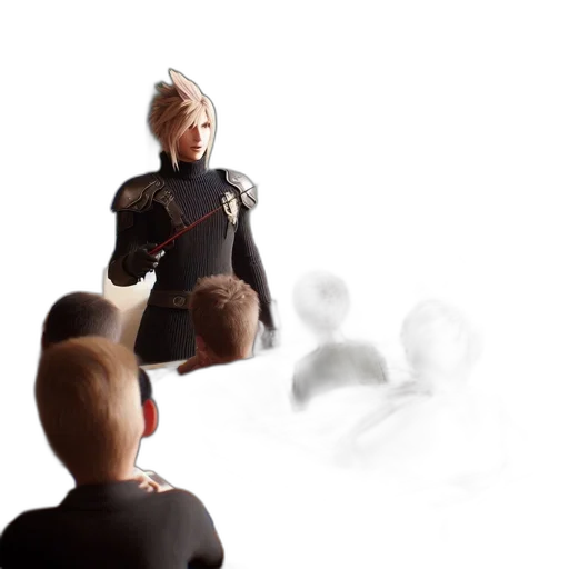 staff, robot, weapon, jacket transparent PNG cut-out