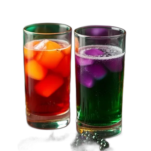 food, 3d render, photorealistic, colorful transparent PNG cut-out