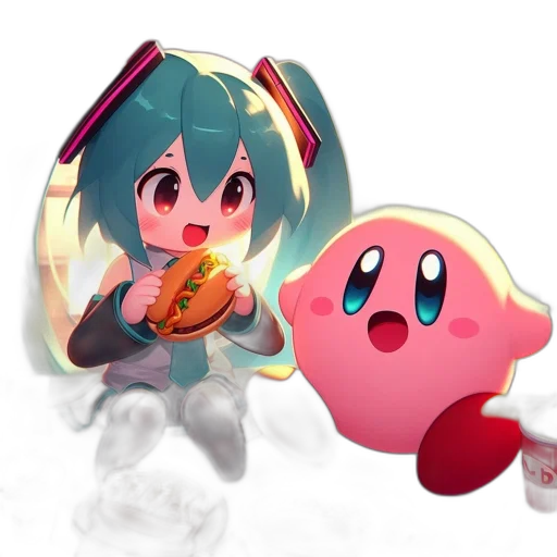 3d render, concept art, pixel art, vaporwave transparent PNG cut-out