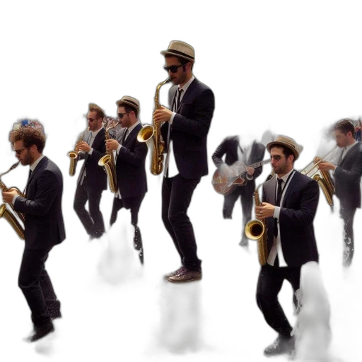 staff, concept art, 3d render, city street transparent PNG cut-out
