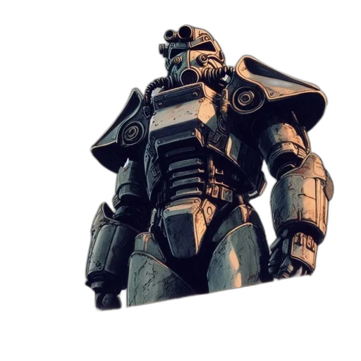 robot, weapon, jacket, mask transparent PNG cut-out