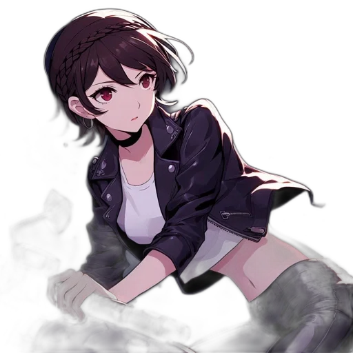 jacket, weapon, creature, staff transparent PNG cut-out