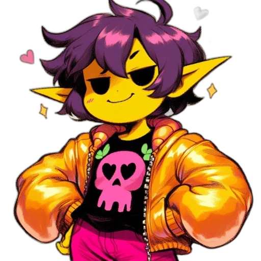 jacket, staff, pixel art, concept art transparent PNG cut-out