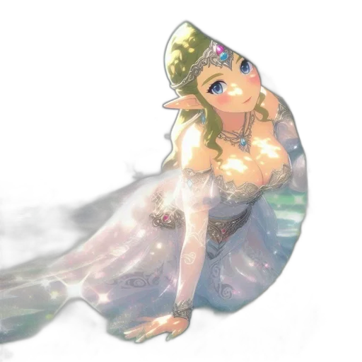dress, crown, sword, jewelry transparent PNG cut-out
