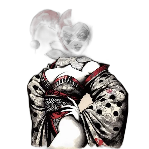 mask, jacket, dress, creature transparent PNG cut-out