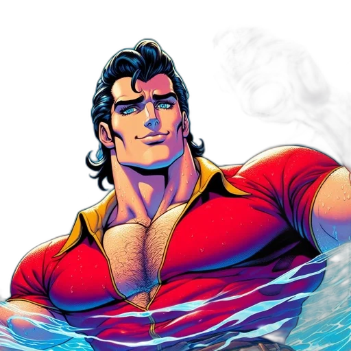 comic book art, concept art, cartoon, fantasy art transparent PNG cut-out