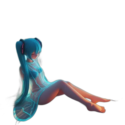 dress, hair, robot, creature transparent PNG cut-out