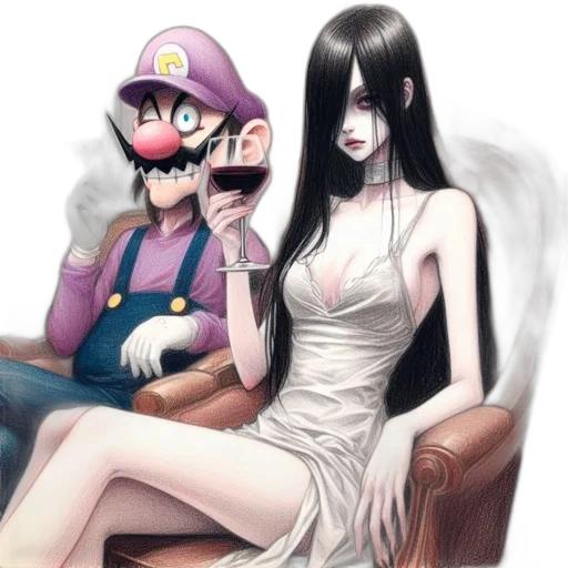 dress, mask, hat, concept art transparent PNG cut-out