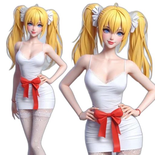 3d render, concept art, anime, fantasy art transparent PNG cut-out
