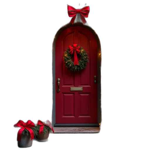 3d render, christmas, tour, home transparent PNG cut-out