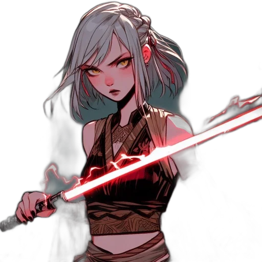 staff, sword, weapon, comic book art transparent PNG cut-out