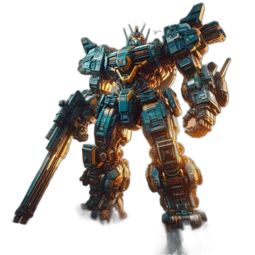 robot, weapon, staff, concept art transparent PNG cut-out