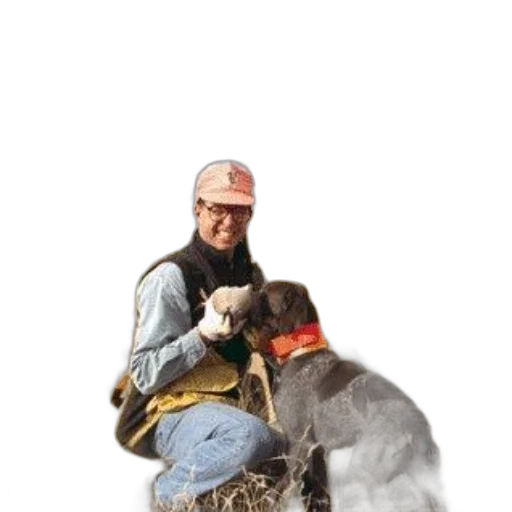 animal, staff, jacket, hat transparent PNG cut-out