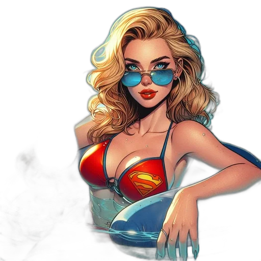 comic book art, concept art, fantasy art, cartoon transparent PNG cut-out