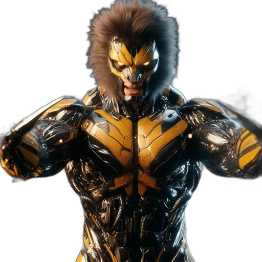 animal, mask, comic book art, concept art transparent PNG cut-out